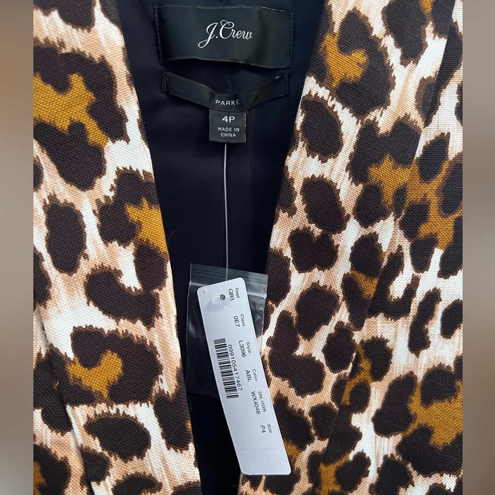 J.Crew leopard blazer - Picture 3 of 6